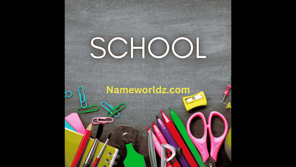 school team names with school supplies